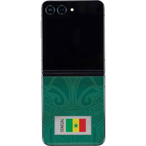 Senegal Soccer Flag Galaxy Z Flip5 5G Skin